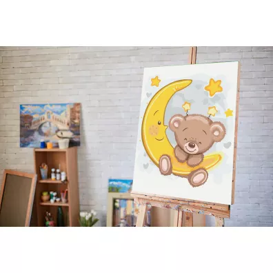 Twoje Hobby Malowanie po numerach - Nied�wiadek na ksi�ycu 40x50cm