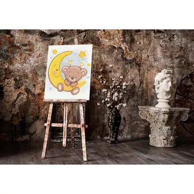 Twoje Hobby Malowanie po numerach - Nied�wiadek na ksi�ycu 40x50cm