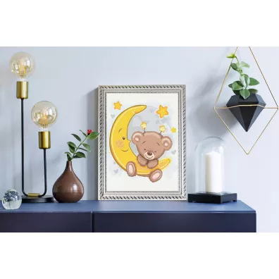 Twoje Hobby Malowanie po numerach - Nied�wiadek na ksi�ycu 40x50cm