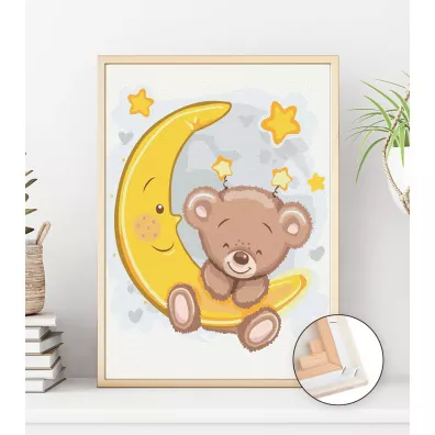 Twoje Hobby Malowanie po numerach - Nied�wiadek na ksi�ycu 40x50cm