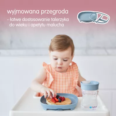 b.box Talerzyk z przyssawk 2w1, bkitny