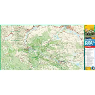 Roztocze �rodkowe Puszcza Solska mapa turystyczna 1:50 000 laminat 2023