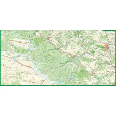 Roztocze �rodkowe Puszcza Solska mapa turystyczna 1:50 000 laminat 2023