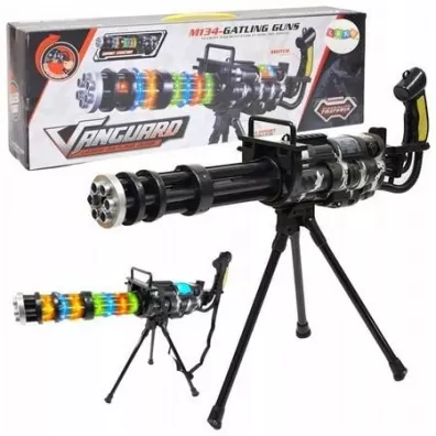Karabin snajperski z d�wi�kiem czarny LeanToys
