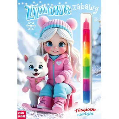 Zimowe zabawy. Magiczne naklejki