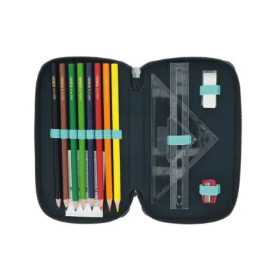 Herlitz Pi�rnik 31 cz. potr�jny Happy Lions
