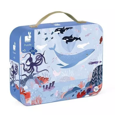 Puzzle w walizce Ocean arktyczny 6+ Janod