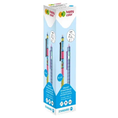 Happy Color Wk�ady do d�ugopisu automatycznego wymazywalnego niebieskie 0.5 mm