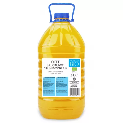 Horeca Ocet jabkowy niefiltrowany 5 % 5 l Bio