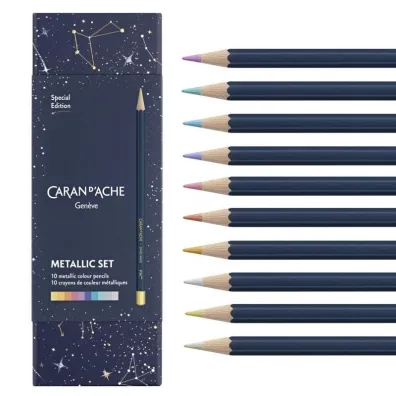 Carandache Kredki Cosmic Blue metaliczne 10 kolor�w
