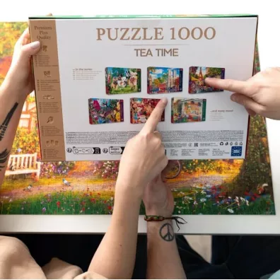 Puzzle 1000 el. Targ kwiatowy, Pary� Trefl