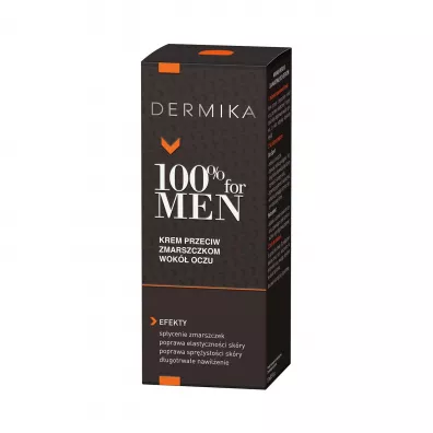 Dermika 100% for Men Eye Cream krem przeciw zmarszczkom wok� oczu 15 ml