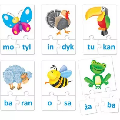 Puzzle edukacyjne. Ukadam i czytam Adamigo