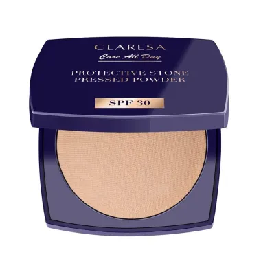 Claresa Protective Stone Pressed Powder puder prasowany utrwalajcy z filtrem SPF30 Universal 10 g