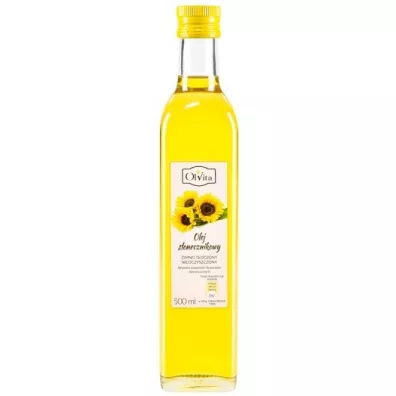 Olvita Olej sonecznikowy zimnotoczony 500 ml