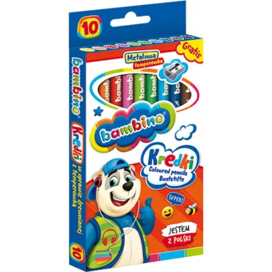 St. Majewski Kredki o��wkowe Bambino 10 szt.