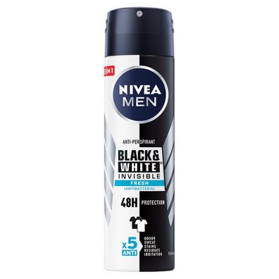 Nivea Men Black&White Invisible Fresh antyperspirant spray 150 ml