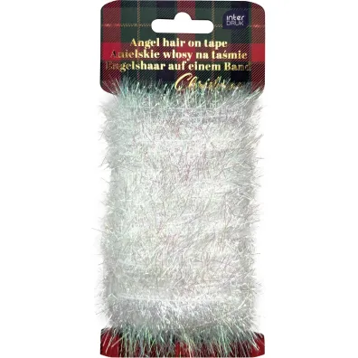 Interdruk Anielskie w�osy na ta�mie White 20m Christmas
