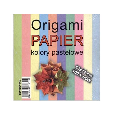 Cormoran Papier do origami Pastele 14 x 14 cm