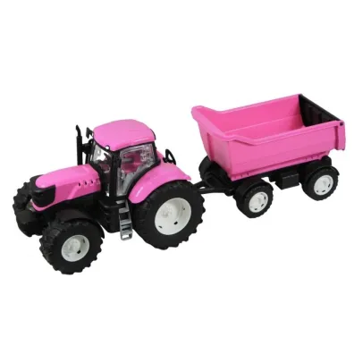 Traktor r�owy z wywrotk� Baczek