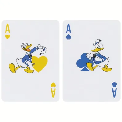 Karty do gry Donald Duck, edycja 90-lecia, kolor niebieski