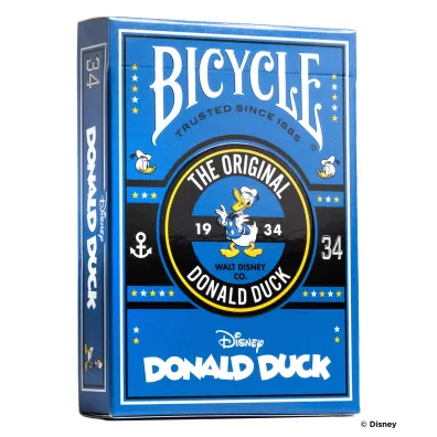 Karty do gry Donald Duck, edycja 90-lecia, kolor niebieski
