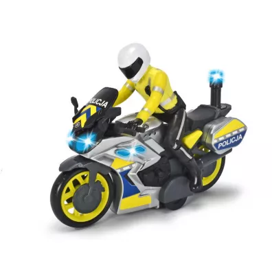 SOS Motocykl policyjny 17cm Dickie Toys