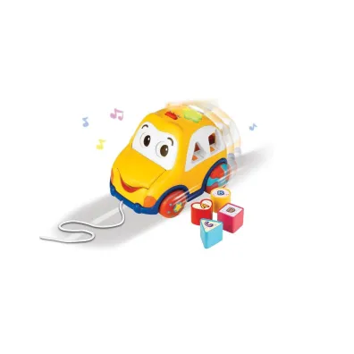 Zabawka do ci�gni�cia B/O Auto sorter  klocki dzwi�k/�wiat�o SMILY PLAY 000659