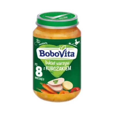 BoboVita Obiadek Bukiet warzyw z kurczakiem po 8 miesi�cu 190 g