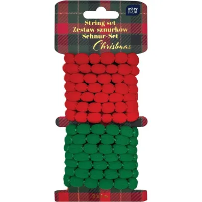 Interdruk Zestaw sznurk�w ozdobnych 2x1m Christmas