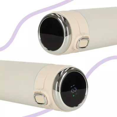Kubek bidon termiczny z ustnikiem termos LED 350ml be�owy