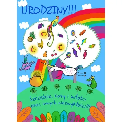 Henry Karnet B6 Urodziny - T�cza