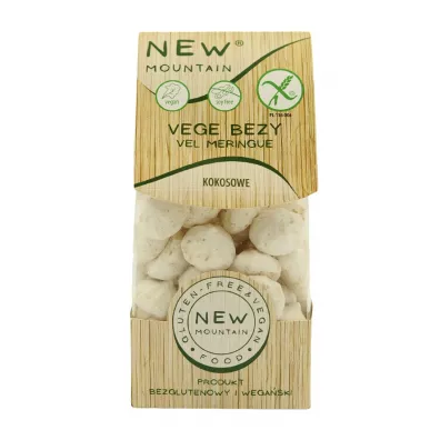 New Moutain Bezy wegaskie kokosowe bezglutenowe 70 g