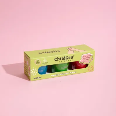 Ciastolina naturalna w s�oiczkach 3 kolory ChildGen