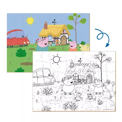 Puzzle 60 el. Peppa Pig 2 in 1 Dodo