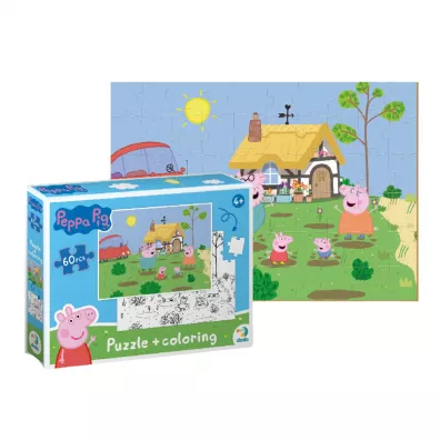 Puzzle 60 el. Peppa Pig 2 in 1 Dodo