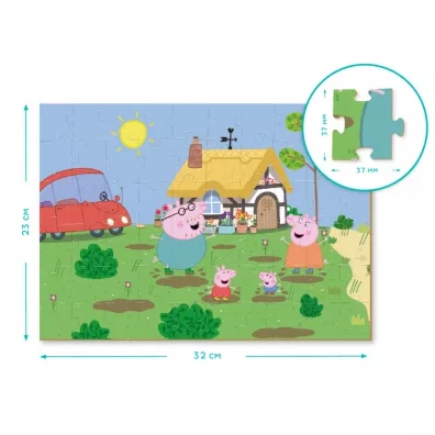 Puzzle 60 el. Peppa Pig 2 in 1 Dodo