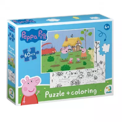 Puzzle 60 el. Peppa Pig 2 in 1 Dodo