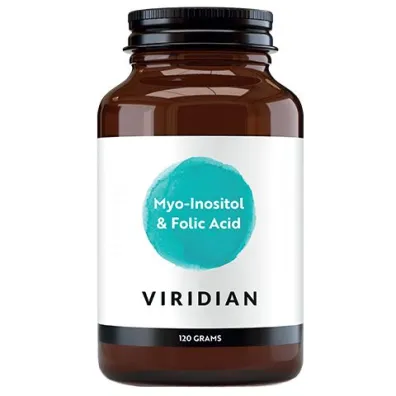 Viridian Myo-inozytol z kwasem foliowym - suplement diety 120 g