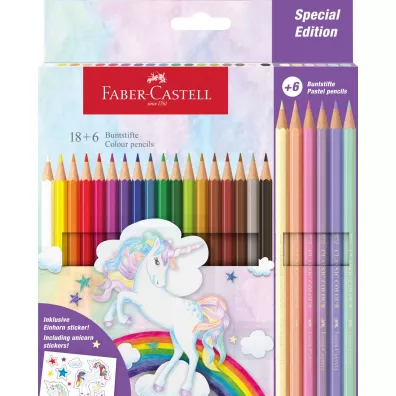 Faber-Castell Kredki sze�ciok�tne Unicorn 24 szt.