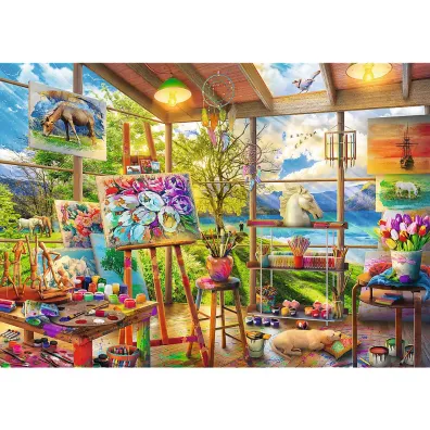 Puzzle 2x500 el. Sztuka malowania Trefl