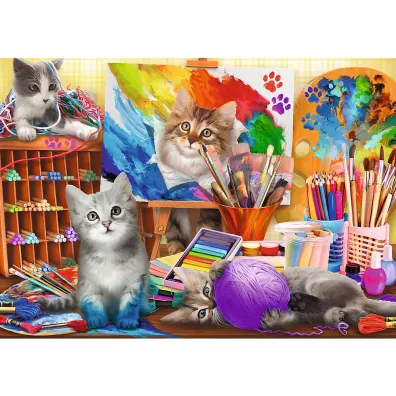 Puzzle 2x500 el. Sztuka malowania Trefl