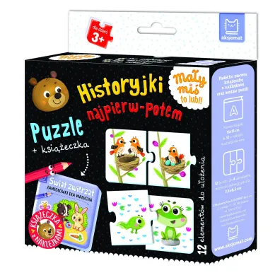 Historyjki najpierw-potem. Puzzle + ksi��eczka - Anna Podg�rska