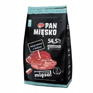 Pan Misko Karma sucha dla psa wieprzowina z dzikiem XL 20 kg