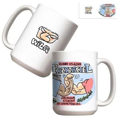 Molom Kubek - Wilq Dobra ksi��ka to przyjaciel 440ml