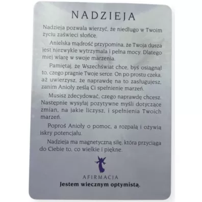 Anio�y �wiat�a, kieszonkowe karty