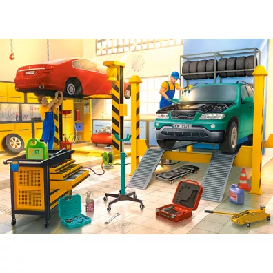 Puzzle 120 el. Car Workshop Castorland