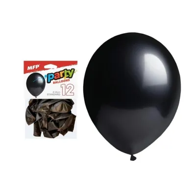 MFP Balon dmuchany czarny 26cm