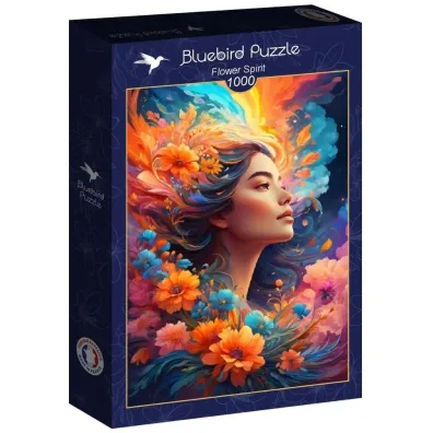 Puzzle 1000 el. Pi�kno�� z kwiatami we w�osach Alipson