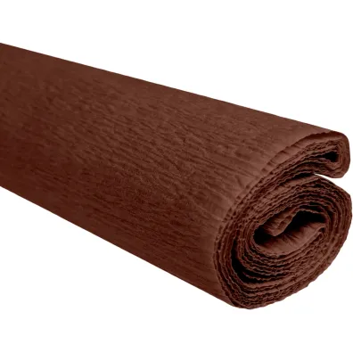 Interdruk Paczka Bibu�a marszczona br�zowy 50x200cm